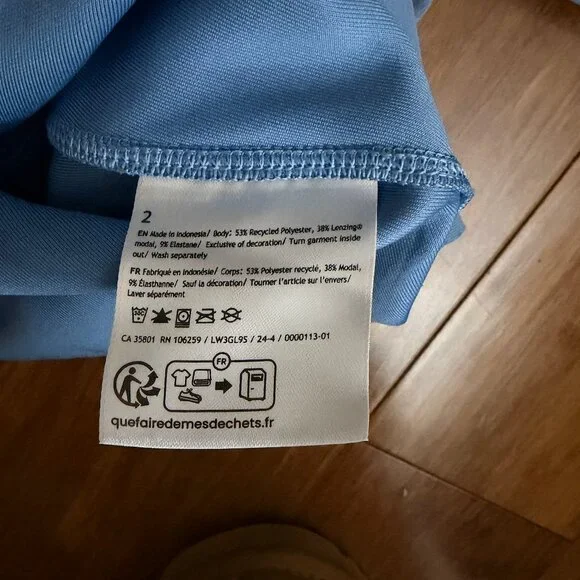 Lululemon Softstreme Perfectly Oversized Cropped Crew Colour Blue Willow - Picture 3 of 3